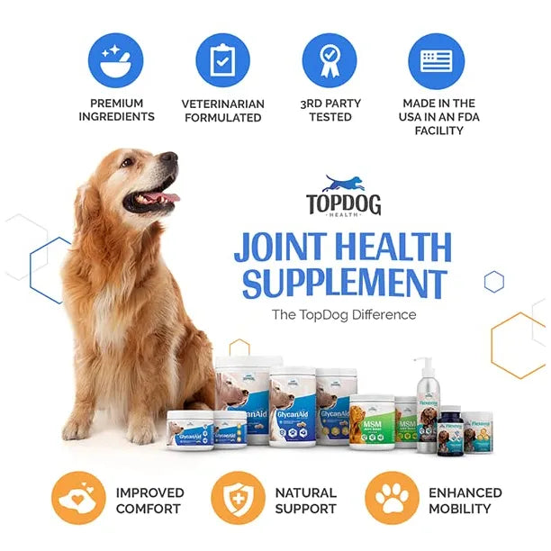 MSM Polvo Refuerzo Articulaciones Perros Movilidad Flexibilidad Antiinflamatorio Natural