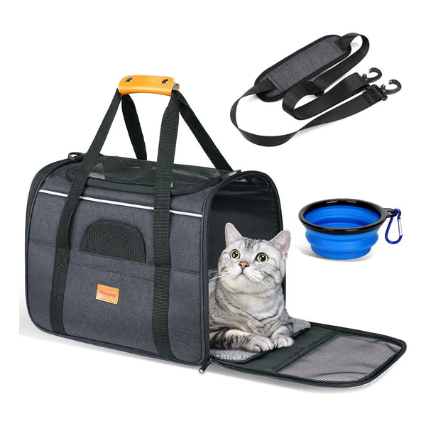 Transportador Portatil Morpilot Para Gatos Seguro Y Aprobado Para Viajes