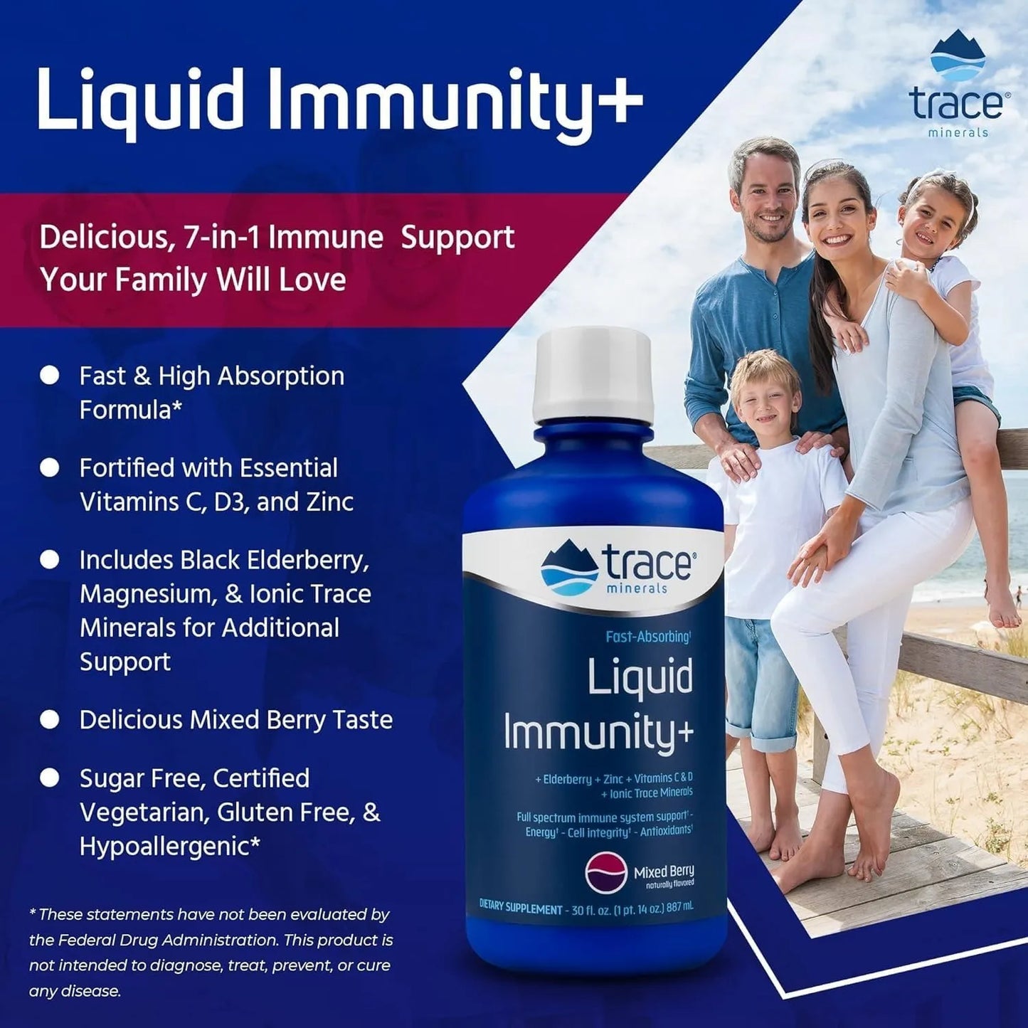 Suplemento Liquido De Minerales Traza Con Sauco Y Zinc Para Apoyo Inmunologico