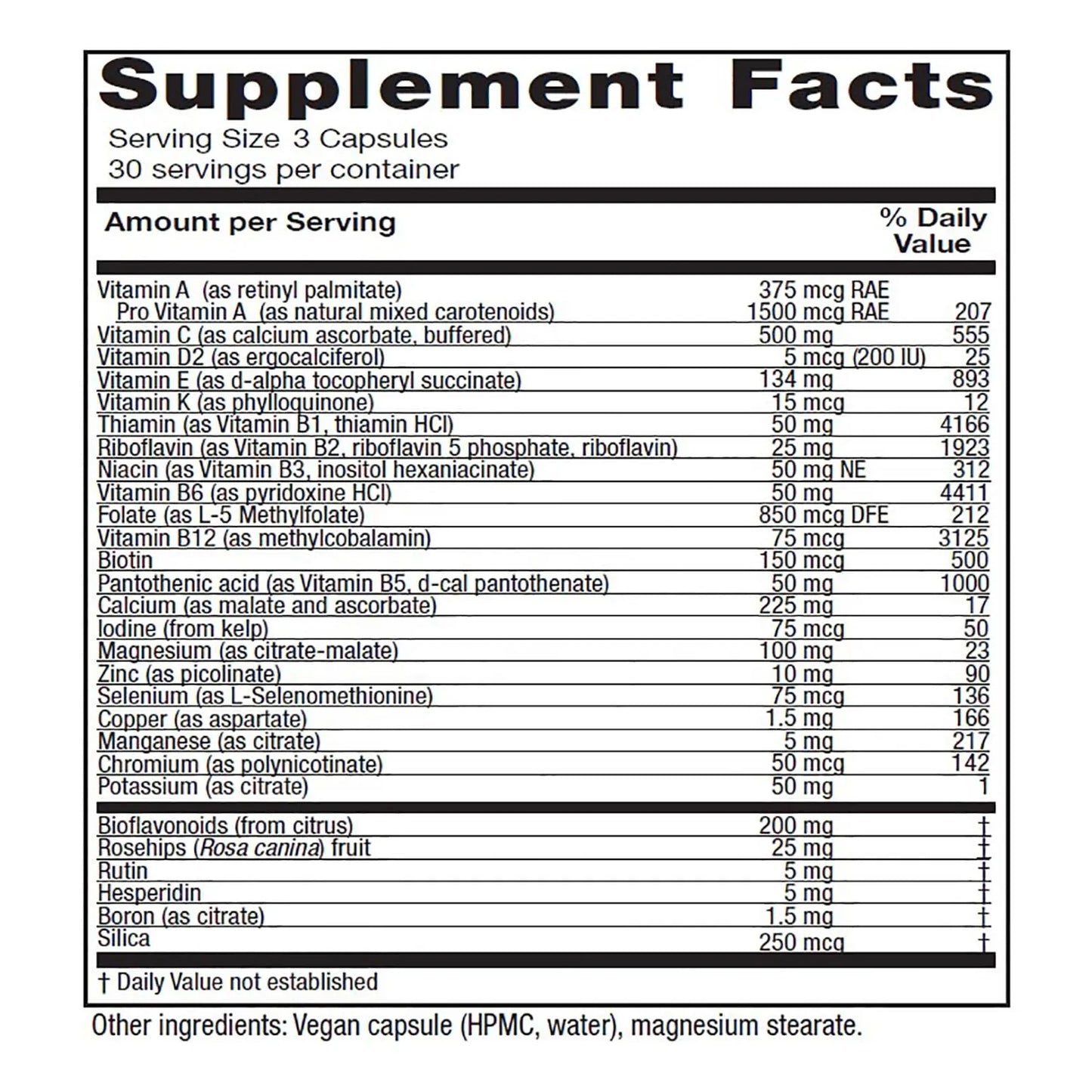 Multivitaminas Y Minerales Alta Potencia Symmetry Mujer 90 Cápsulas Vegetarianas