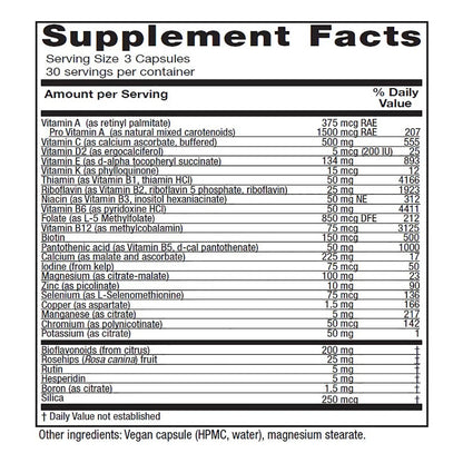 Multivitaminas Y Minerales Alta Potencia Symmetry Mujer 90 Cápsulas Vegetarianas