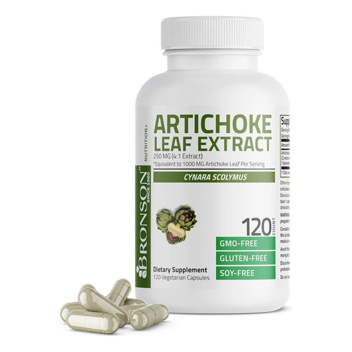 Extracto De Hoja De Alcachofa Extra Fuerte Bronson 120 Cápsulas Digestión Y Hígado Saludable