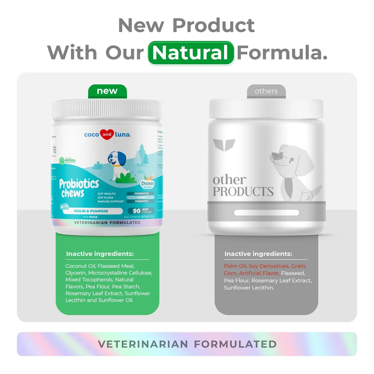 Masticables Suaves Probióticos Para Perros 90 Unidades Salud Digestiva E Inmunológica