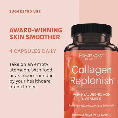 Reemplazo Colageno 120 Capsulas Refuerzo Piel Cabello Reserveage Beauty
