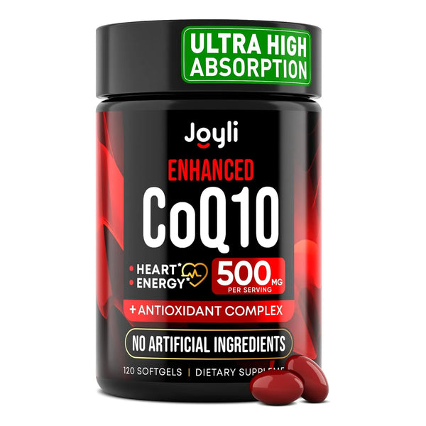 Coq10 Alta Absorción 500 Mg 120 Cápsulas Blandas Energía Salud Corazón