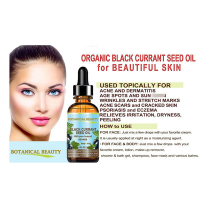 Aceite De Semilla De Grosella Negra 100 Puro Natural 15ml Piel Cabello Uñas