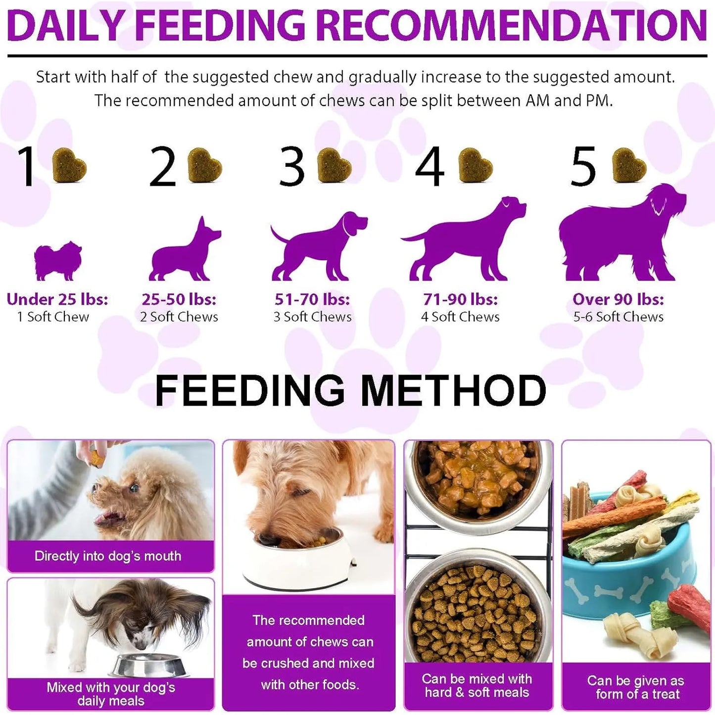 Multivitaminico Masticable Para Perros 150 Piezas 15 Vitaminas Y Probióticos