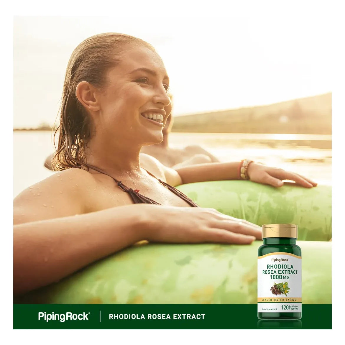 Extracto De Rhodiola Rosea 1000 Mg 120 Cápsulas Energía Natural