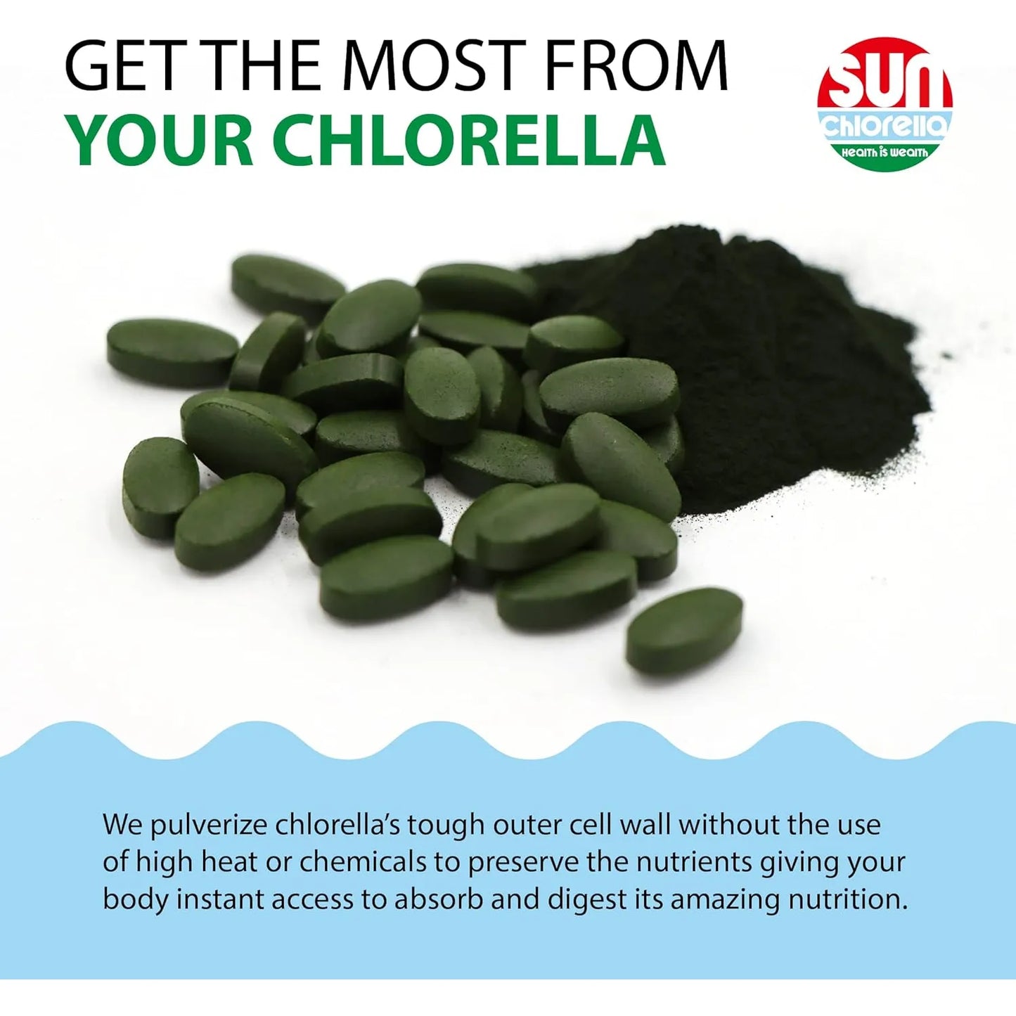 Alga Verde Superalimento 500 Mg Defensa Inmunológica Energía Natural
