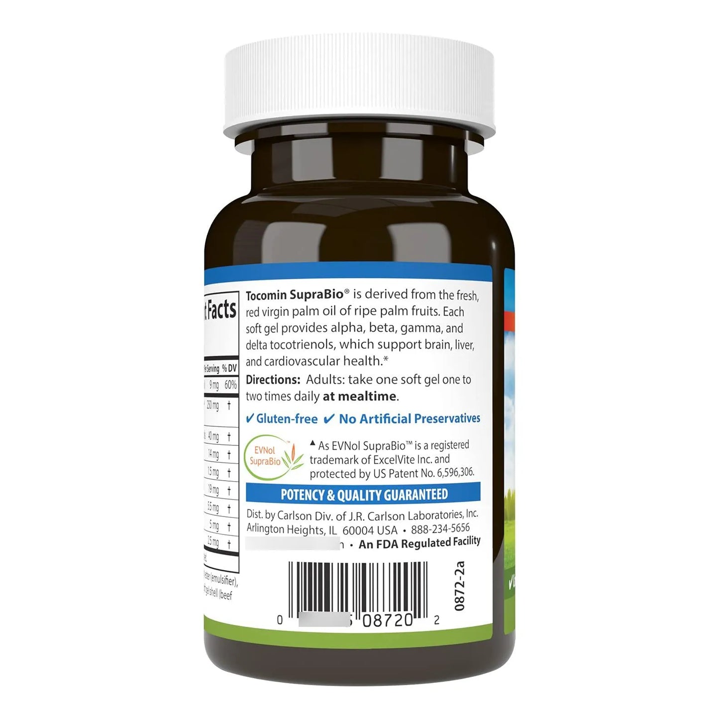 Tocomin SupraBio Complejo De Tocotrienoles 120 Capsulas Blandas Para Bienestar General