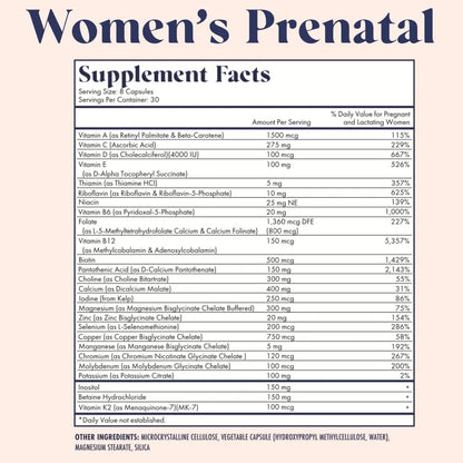 Trío Fertilidad Vitamina Prenatal DHA Refuerzo Fertilidad Colina Folato Omega 3