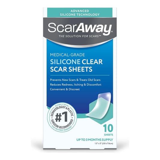 Scaraway Parches De Silicona Para Cicatrices 10 Unidades Tratamiento Clinico Eficaz