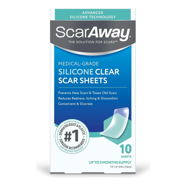 Scaraway Parches De Silicona Para Cicatrices 10 Unidades Tratamiento Clinico Eficaz