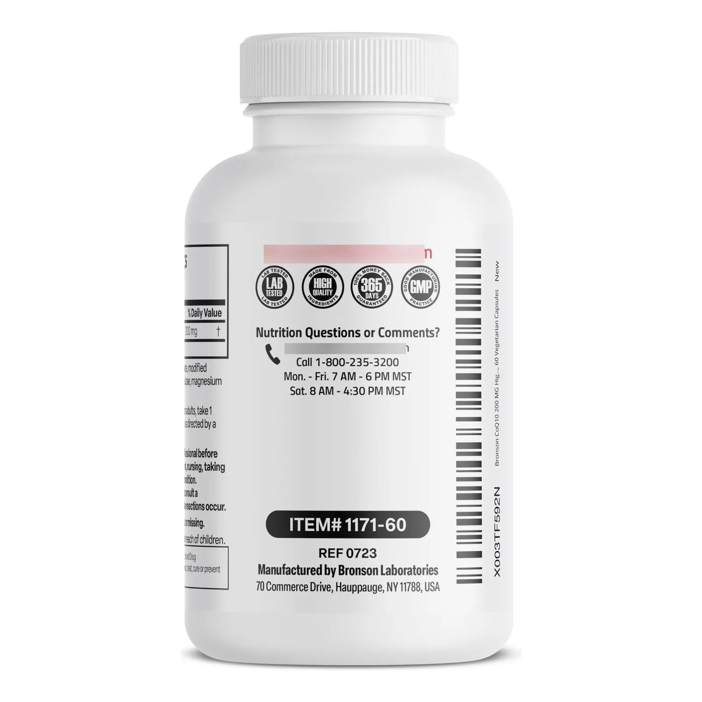 CoQ10 200 Mg Cápsulas Vegetarianas Energía Celular Antioxidante