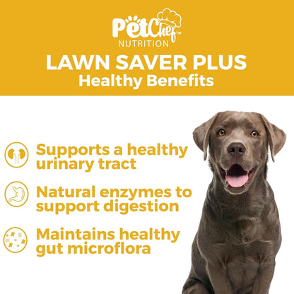 Neutralizador De Orina De Perro Para Césped Masticables Suaves Pet Chef Lawn Saver Plus Protege Tu Jardín Naturalmente