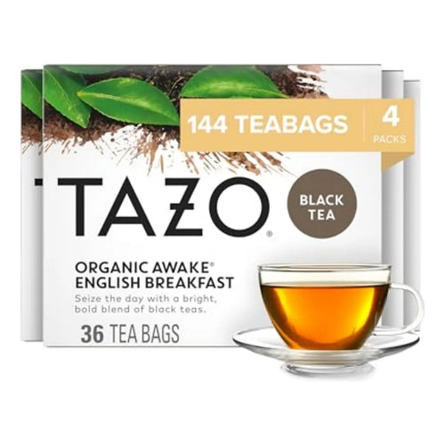 Té Negro Orgánico Desayuno Inglés Con Cafeína 144 Bolsas Importado