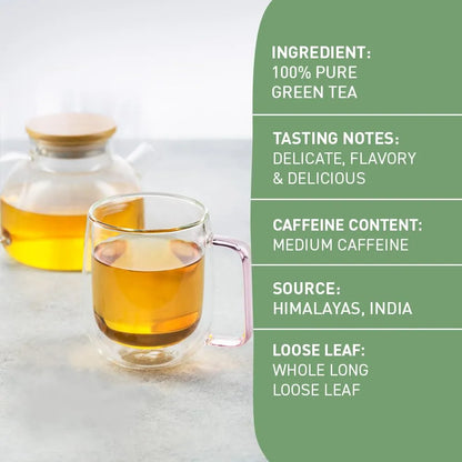 Handpick Bolsas De Té Verde Orgánico 100 Bolsas USDA Himalaya India