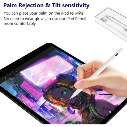 Lápiz Óptico Para iPad Carga Rápida Sensibilidad Inclinación 5 Puntas Repuesto