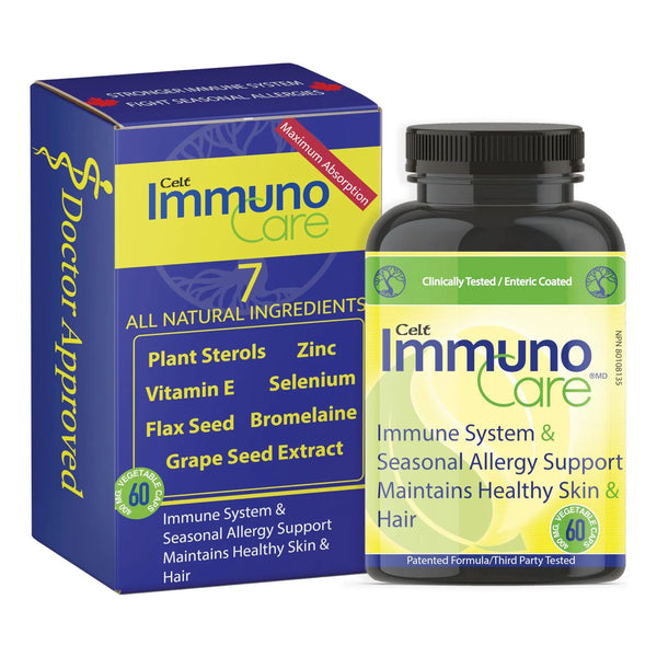 Celt Immunocare 60 Caps Potente Mezcla Alergias Estacionales Apoyo Inmunidad Esteroles Vegetales