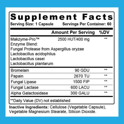 Cápsulas De Enzimas Digestivas Mejora Tu Digestión Y Salud Intestinal