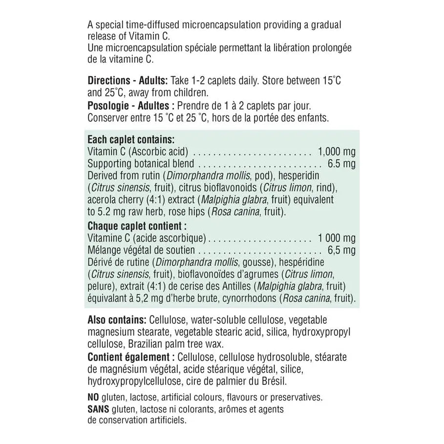 Vitamina C 1000 Mg Liberación Prolongada Alta Absorción Jamieson