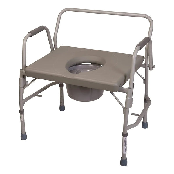 Cómoda Nocturna Inodoro Portátil Asiento Elevado Con Asas Soporte 500 Lbs