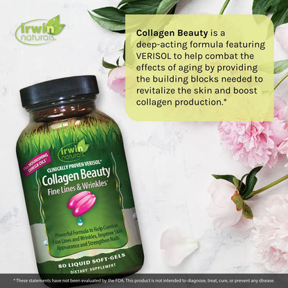 Collagen Beauty 80 Capsulas Blandas Liquidas Antiarrugas Piel Uñas Fuertes