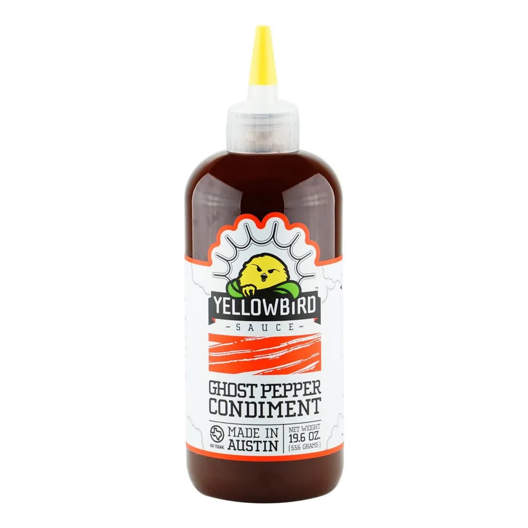 Condimento Pimiento Fantasma Picante Yellowbird 556g Sabores Ahumados Sin Gluten