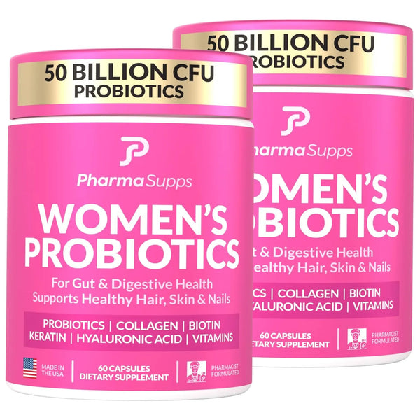 Probióticos Avanzados Mujer Salud Intestinal 50 Mil Millones UFC Con Colágeno Y Biotina