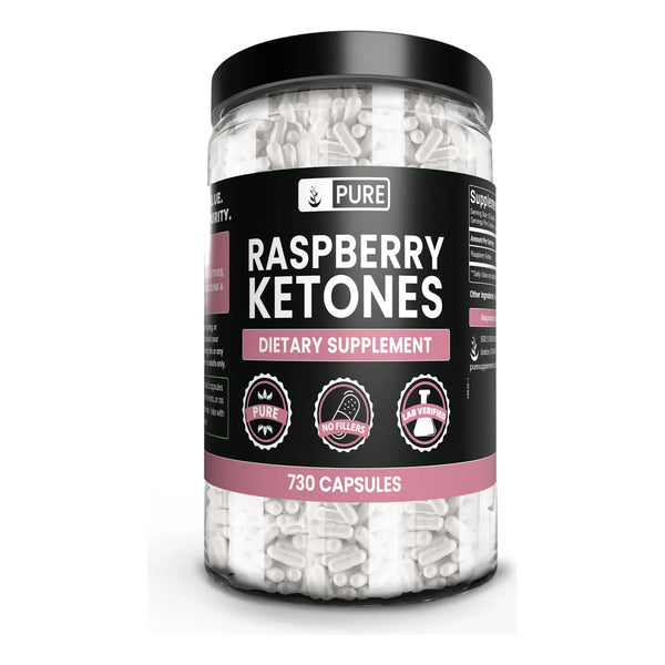 Cetona De Frambuesa Pura 730 Cápsulas Sin Rellenos Verificada Por Laboratorio