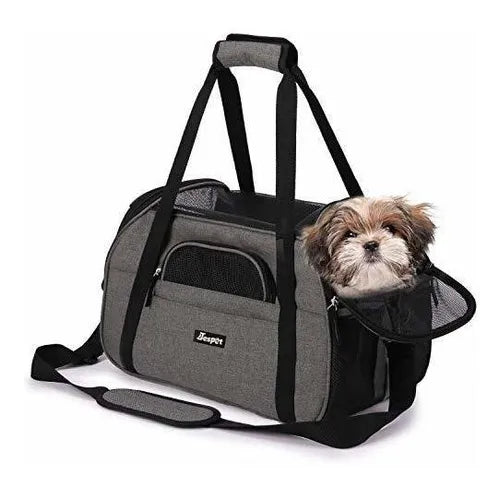Jespet Transportin Para Mascotas Con Lados Blandos Seguro Y Comodo Para Viajes