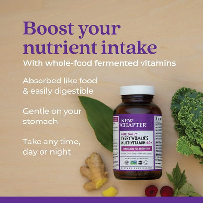 New Chapter Multivitamina Mujeres 40+ Con Probióticos Y Vitamina D3 72 Cápsulas