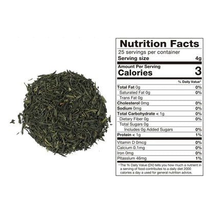 Té Verde Japonés Sencha Orgánico Hoja Suelta Certificado Uji Kyoto 3.5 Onzas