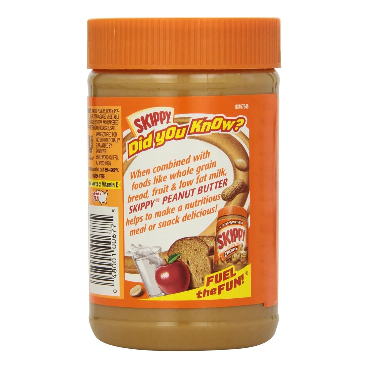 Mantequilla Cremosa De Maní Con Nuez Y Miel Tostada 460 Gram Deliciosa Y Nutritiva