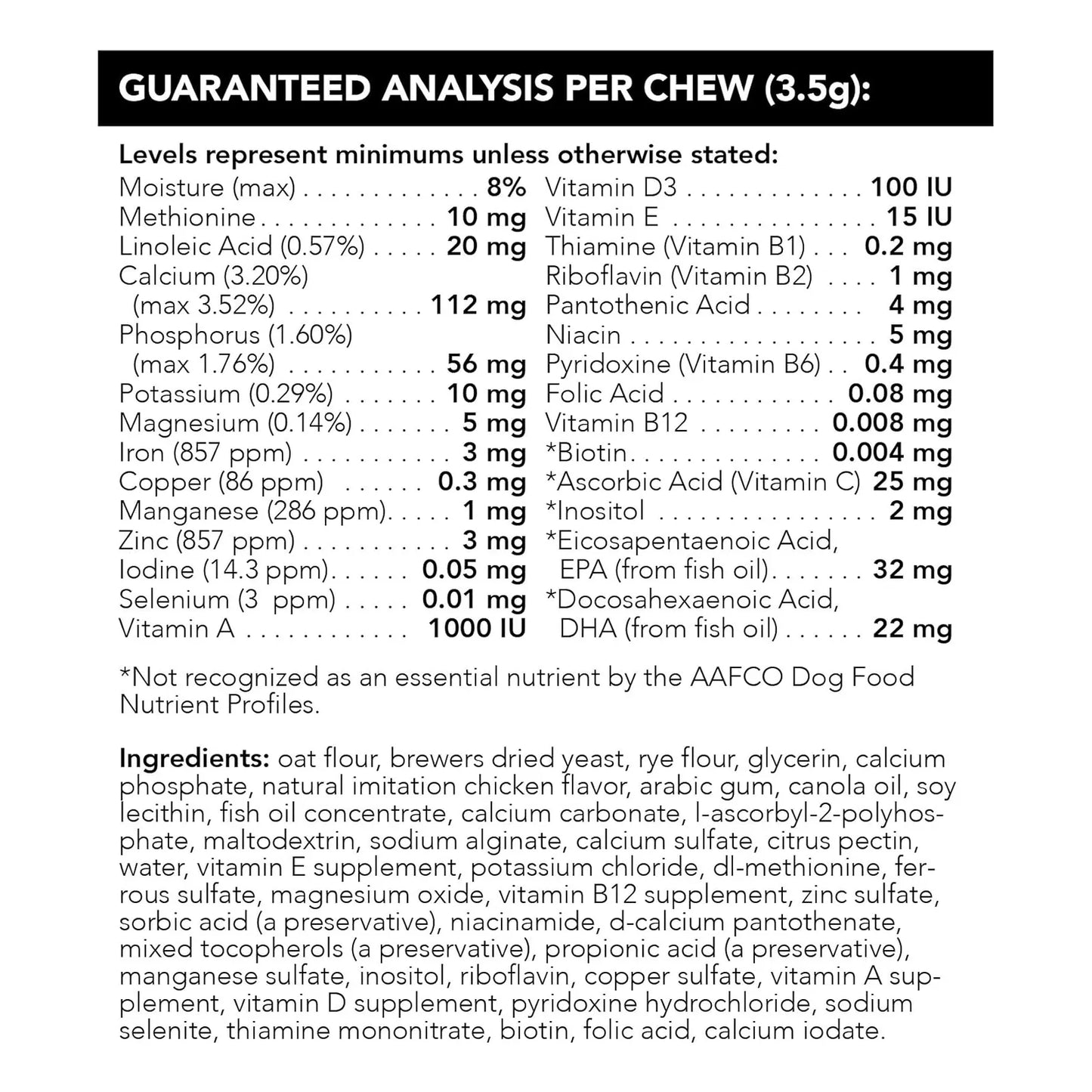Multivitamina Canina VetriScience Para Perros Salud Piel y Energía 30 Masticables