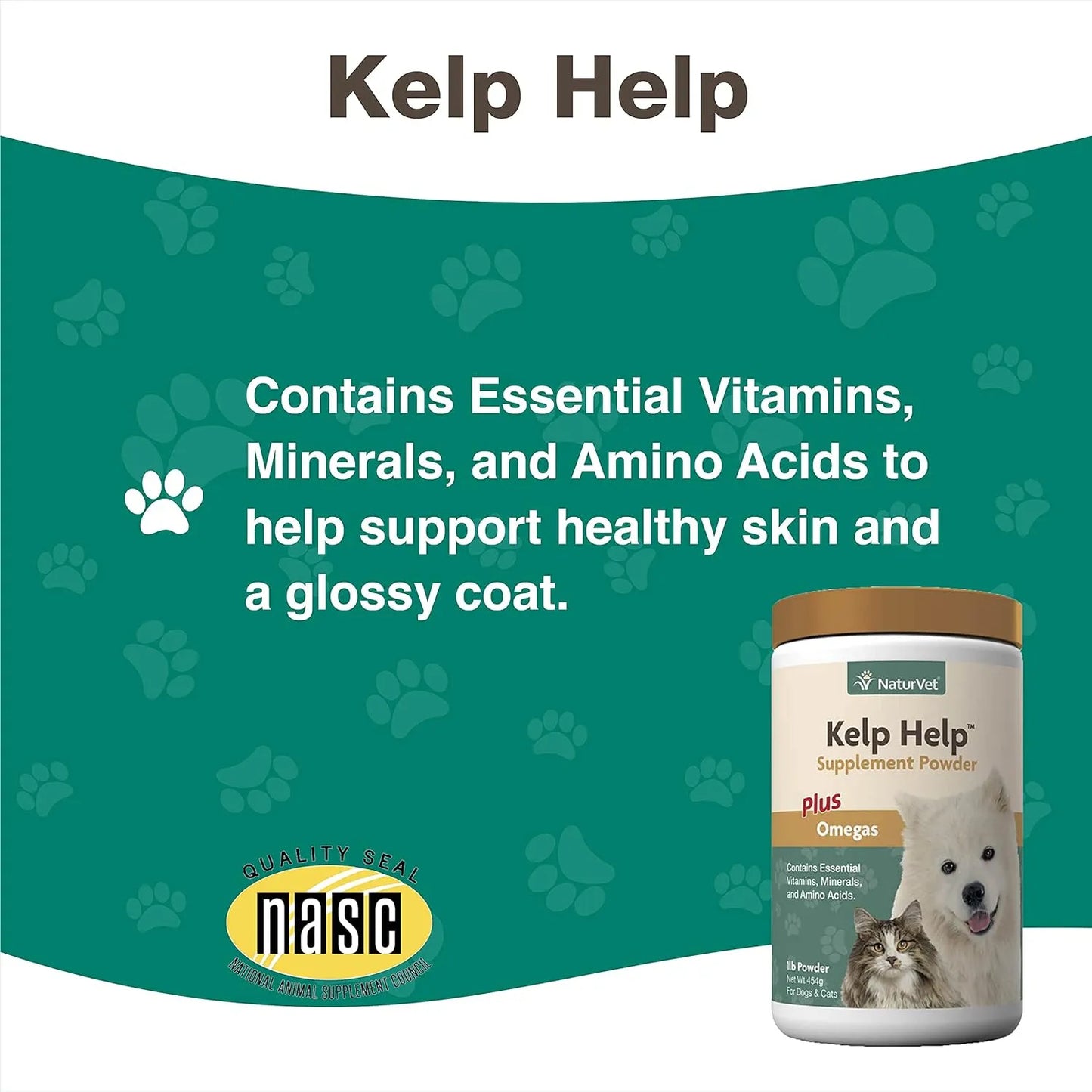 Polvo Para Piel Y Pelaje De Perros Y Gatos Con Omegas Y Alga NaturVet