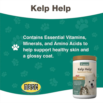Polvo Para Piel Y Pelaje De Perros Y Gatos Con Omegas Y Alga NaturVet