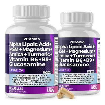 Cápsulas Para Aliviar El Nervio Ciático Con Ácido Fólico Y Glucosamina