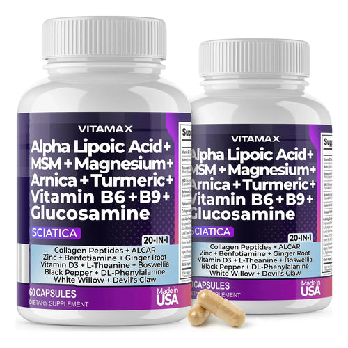 Cápsulas Para Aliviar El Nervio Ciático Con Ácido Fólico Y Glucosamina