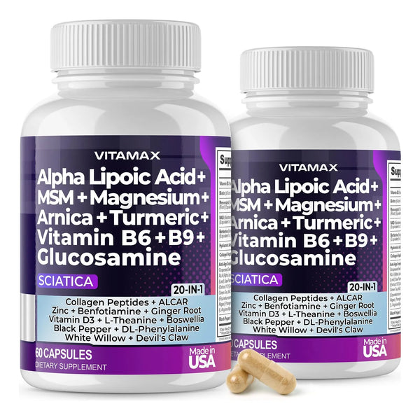 Cápsulas Para Aliviar El Nervio Ciático Con Ácido Fólico Y Glucosamina