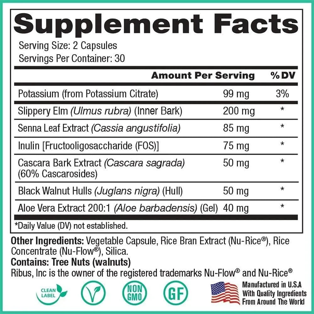 Limpieza Desintoxicacion Colon Peak Pure Natural 60 Capsulas Salud Digestiva