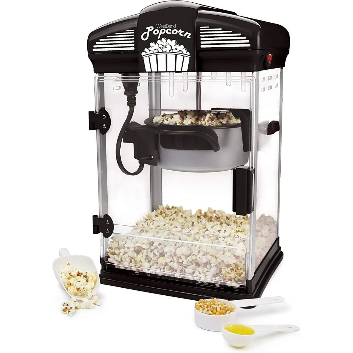 Maquina De Palomitas West Bend Stir Crazy Estilo Cine En Casa 4 Cuartos Galon