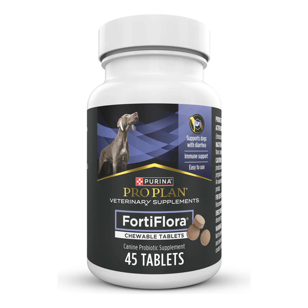 FortiFlora Masticables Probióticos Para Perros 45 Unidades Purina Pro Plan Salud Digestiva