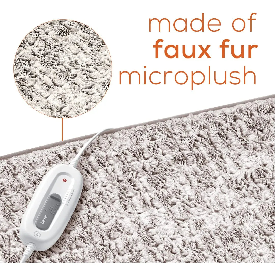 Almohadilla Térmica Microfelpa Lavable Con Apagado Automático 6 Niveles Calor