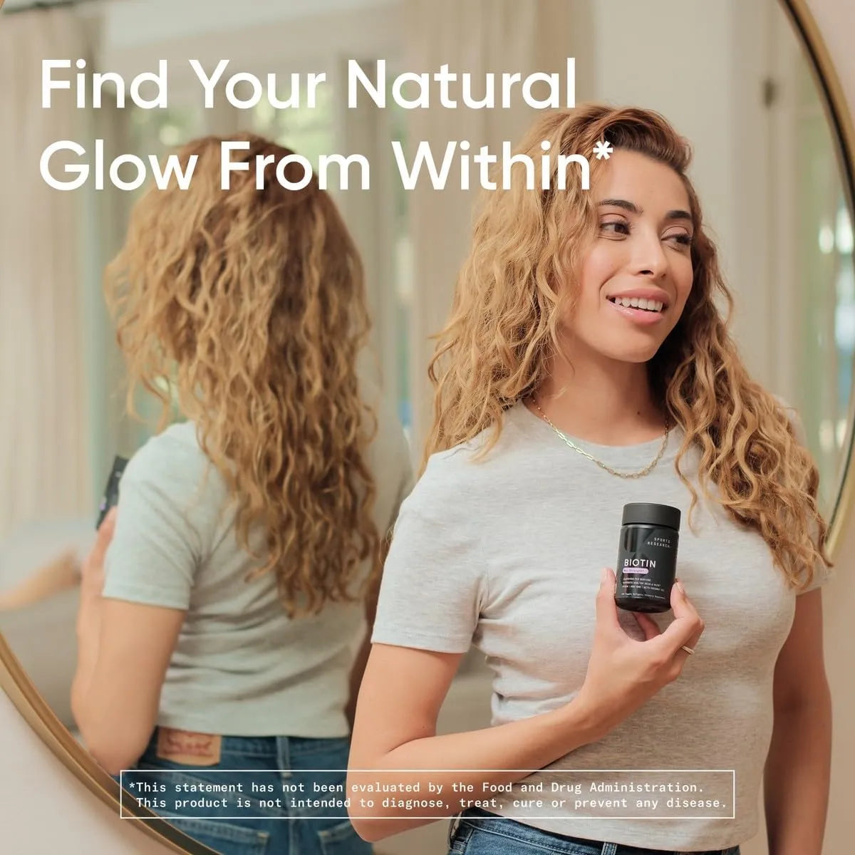 Biotina 10000 Mcg Con Aceite De Coco Cabello Piel Uñas 300 Cápsulas Vegano