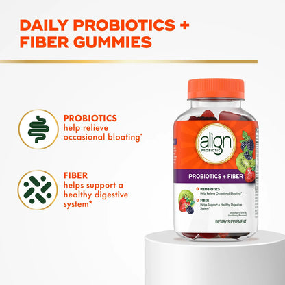Gomitas Align Probióticos Fibra Alivia Hinchazón Digestión Saludable