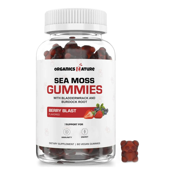 Gomitas De Musgo Marino Irlandés Desintoxica Pulmones Tiroides E Inmunidad 60 Unidades Veganas