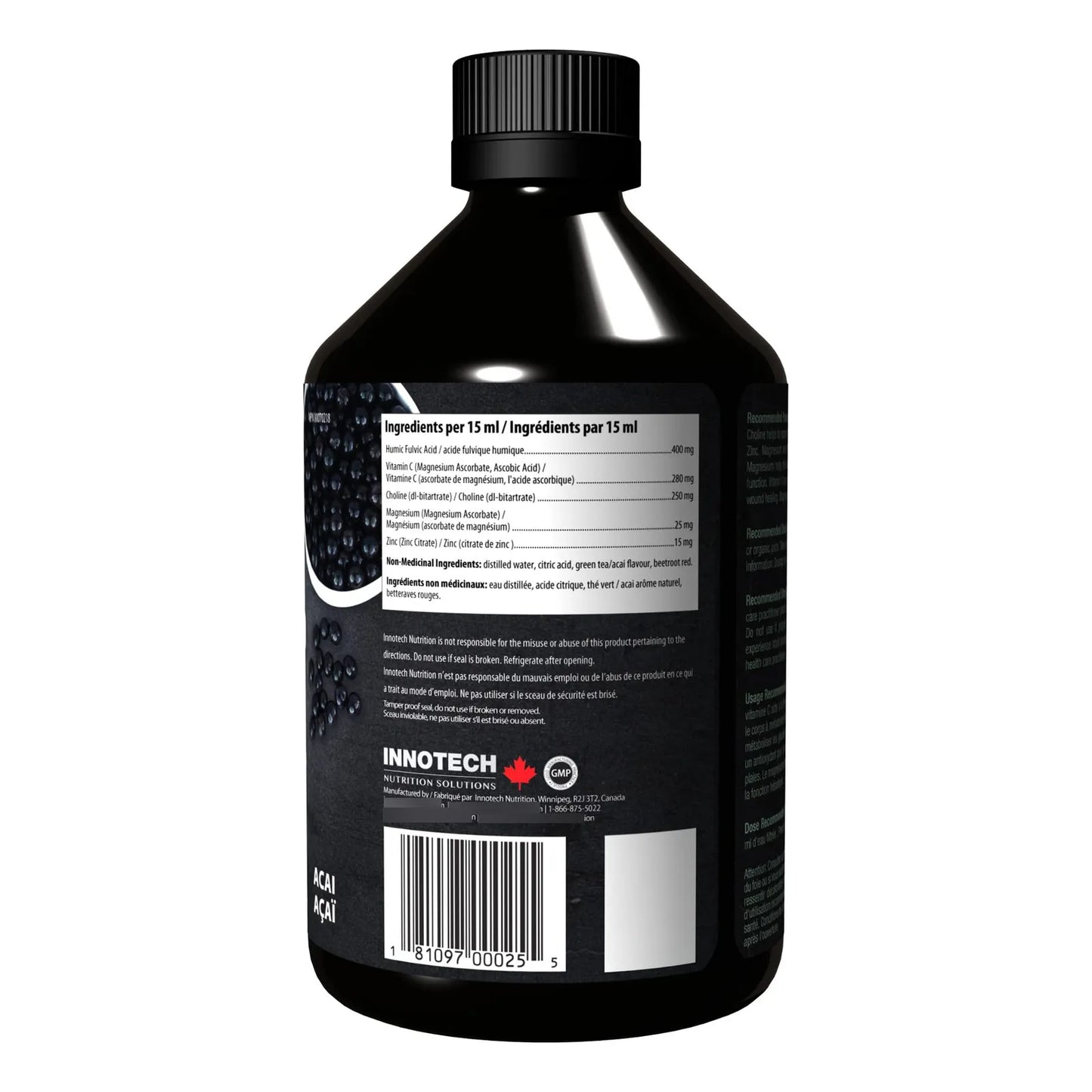 Innotech Nutrition Desintoxicacion 101 Acido Fulvico Te Verde Acai 16.9 Fl Oz