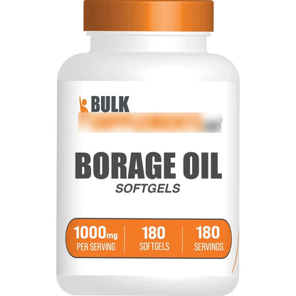 Cápsulas Blandas De Aceite De Borraja 1000 Mg Suplemento De Ácido Gamma Linolénico Sin Gluten