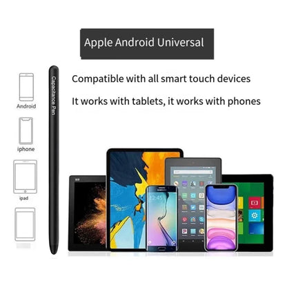 Lápiz Óptico Universal Para Tabletas Compatible Con Samsung iPad Y Más Pantallas Táctiles Precisa Escritura Sin Carga
